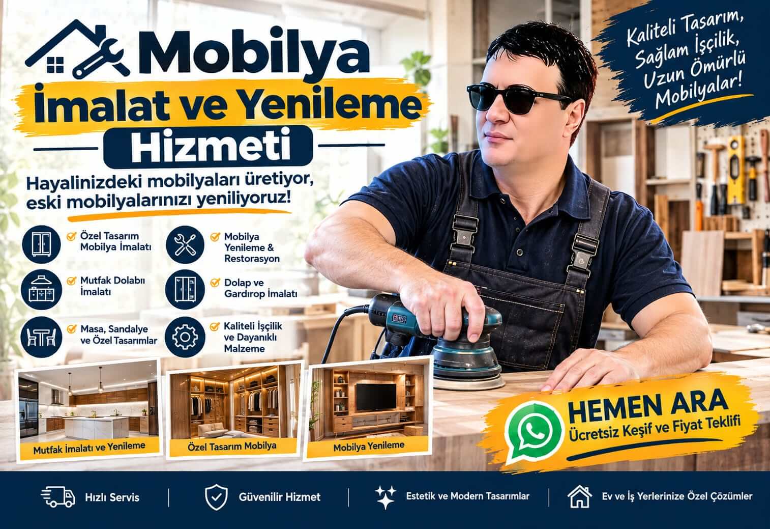 Mobilya İmalat Yenileme Hizmeti