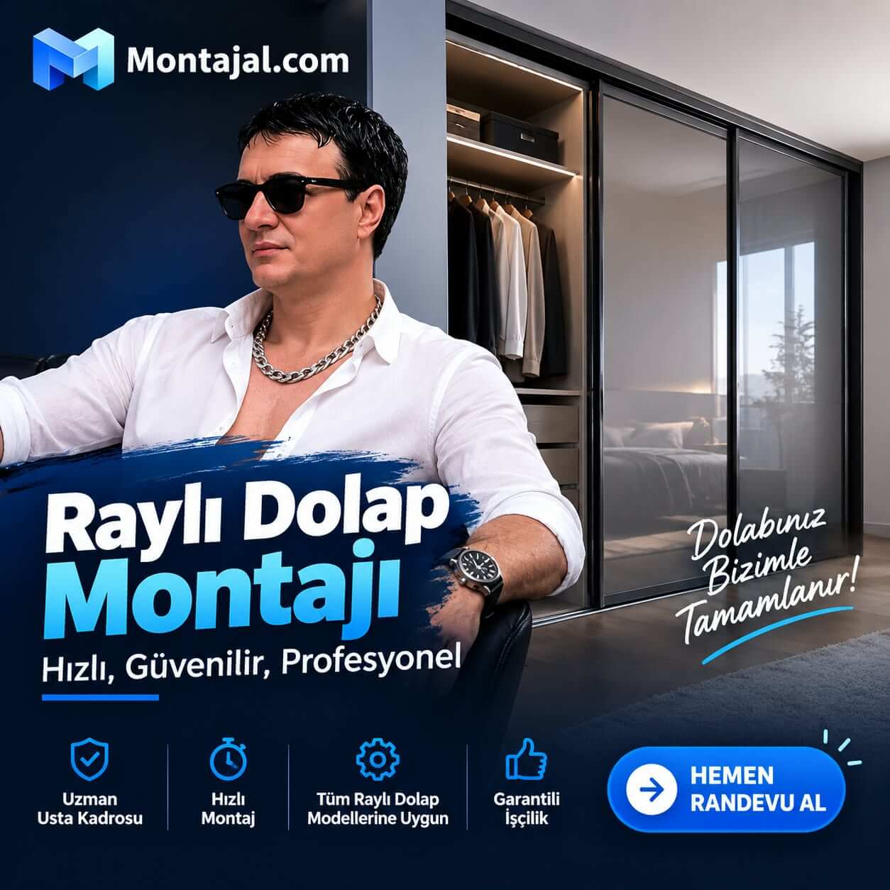 Raylı Dolap Montaj Ustası