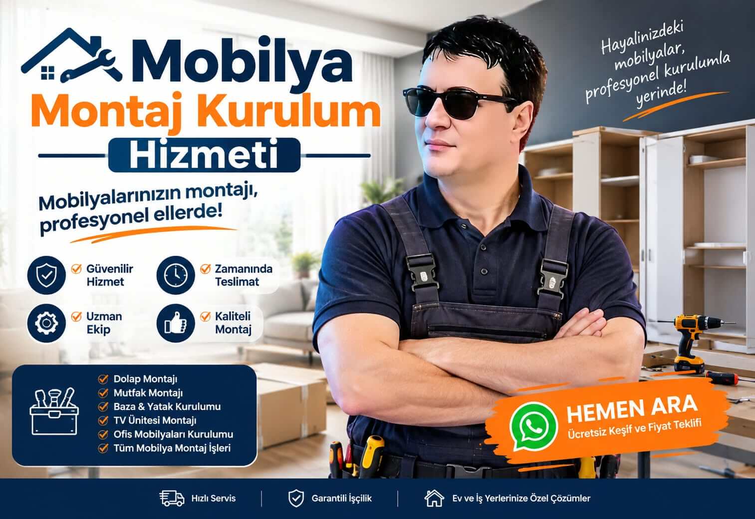 Mobilya Montaj Kurulum Hizmeti